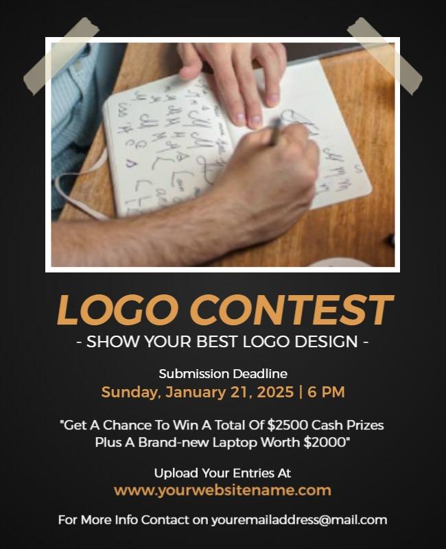 Logo Contest Flyer Template