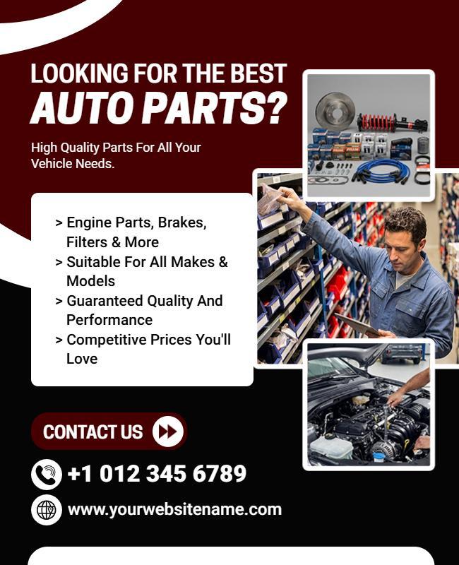 Looking for the Best Auto Parts Promotion Flyer Template