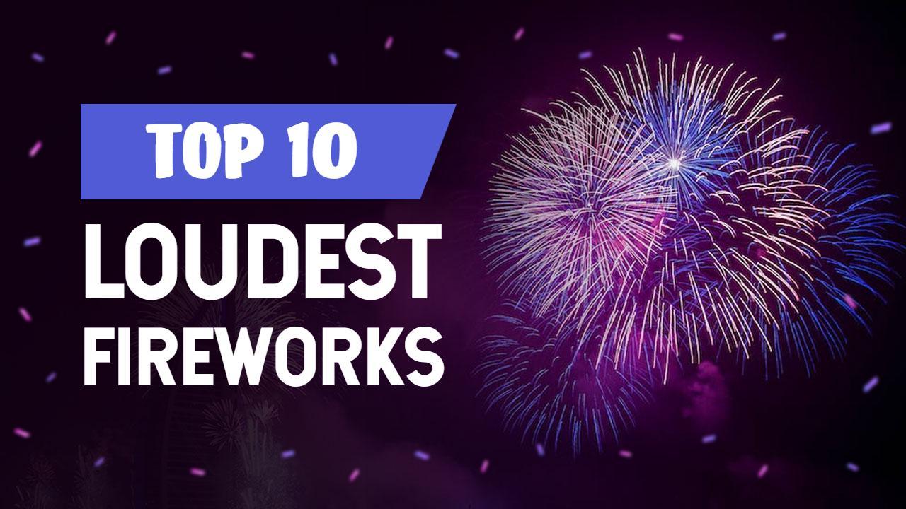 Loudest Fireworks Celebration Ranking Trending YouTube Thumbnail Template