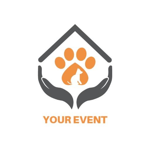Lovely Home and Pet Care Event for Animal Lovers Logo Template
