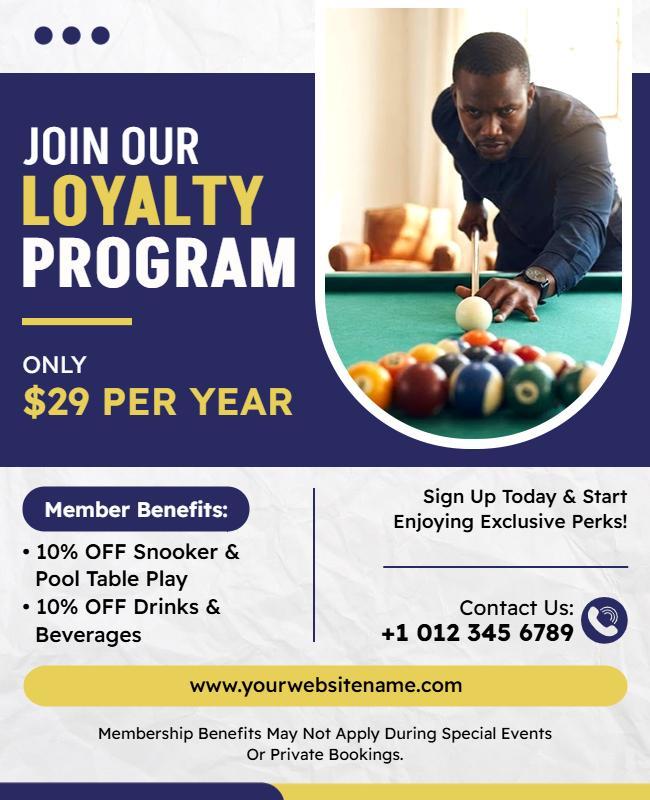 Loyalty Program Membership Promotion Flyer Template