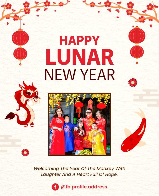 Lunar New Year Celebration Flyer Template