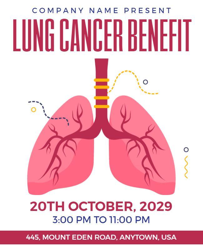 Lung Cancer Benefit Flyer Template