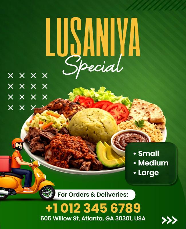 Lusaniya Special Promotion Flyer Template