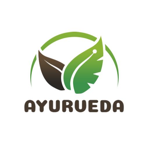 Lush Green Ayurvedic Leaves Representing Herbal Healing Logo Template
