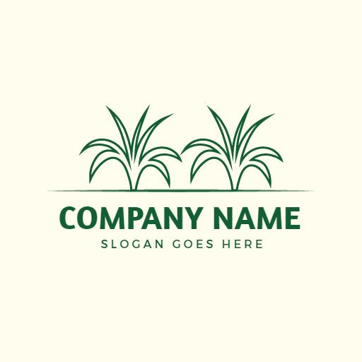 Lush Green Grass Representing Premium Lawn Care Logo Template