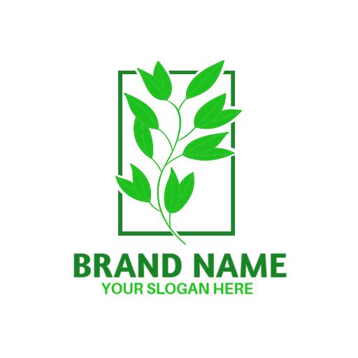 Lush Green Leaf Design Enhancing Your Plant Business Logo Template