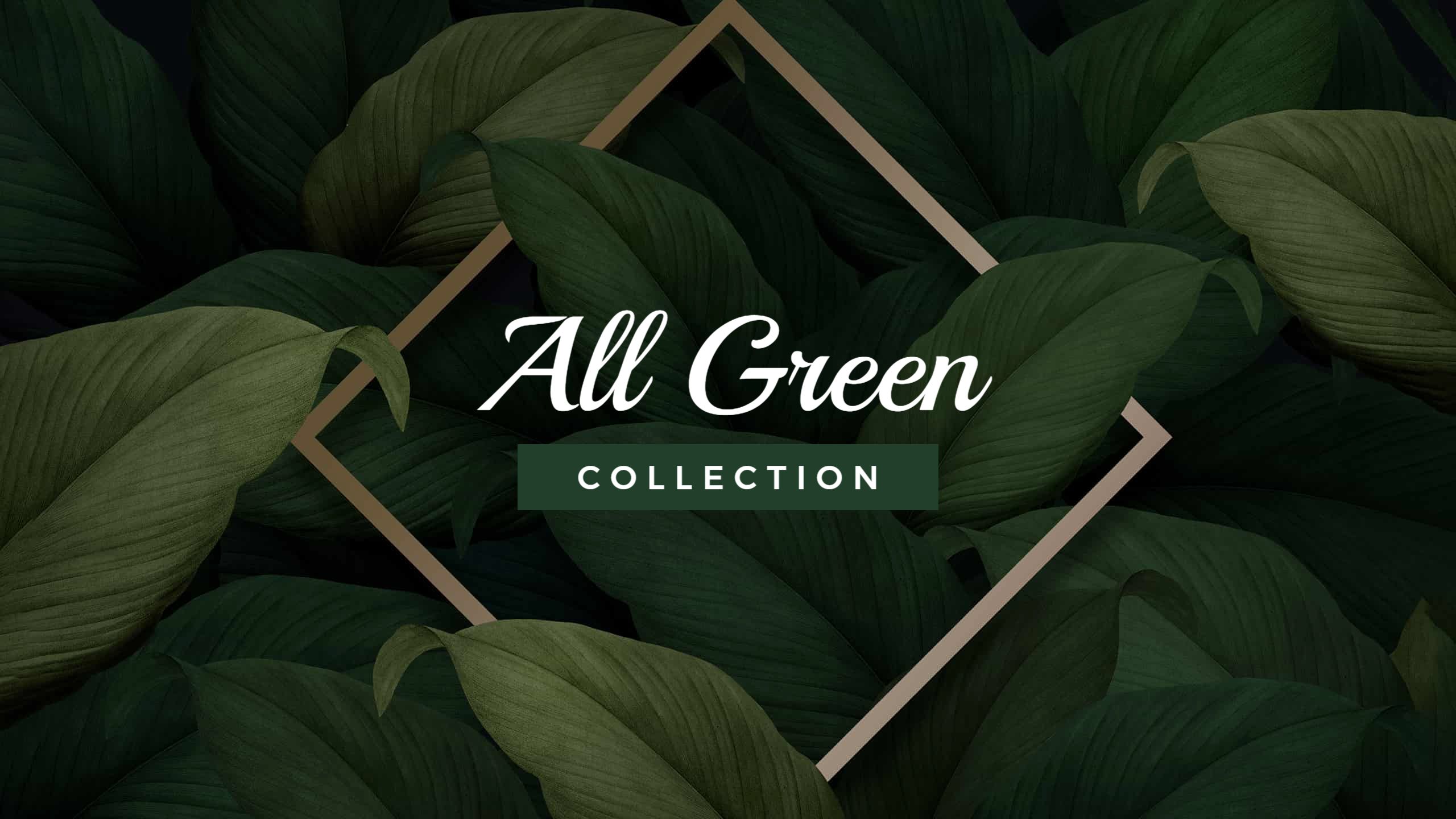 Lush Green Leaves Background for Nature YouTube Banner Template
