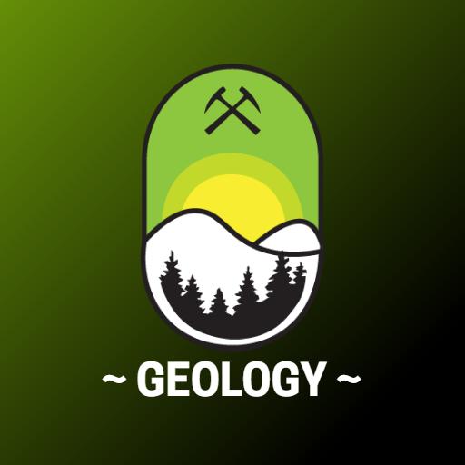 Lush Green Mountain Landscape Showcasing Geology Enthusiasm Logo Template