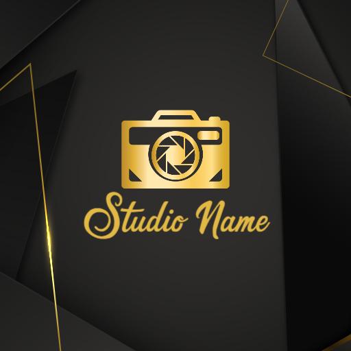 Luxurious Gold Camera Design Representing Royal Photography Logo Template