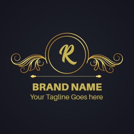 Luxurious Gold Design Emphasizing Royal Elegance Logo Template