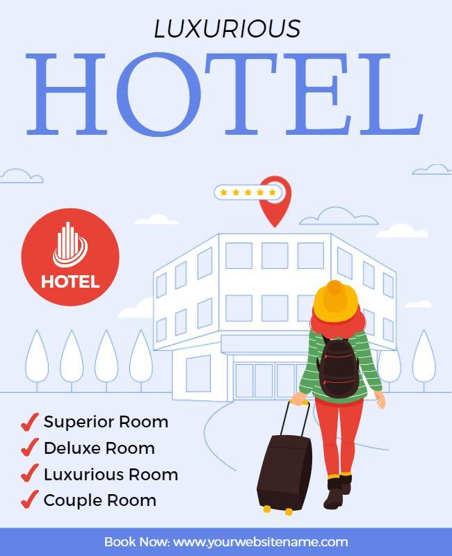 Luxurious Hotel Flyer Template