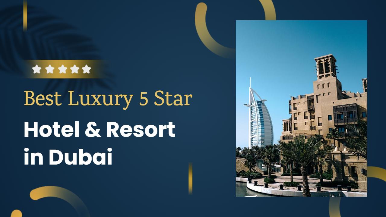 Luxury 5 Star Hotel Resort Dubai Travel YouTube Thumbnail Template