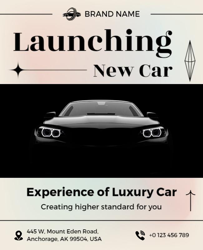 Luxury Car Launch Event Flyer Template