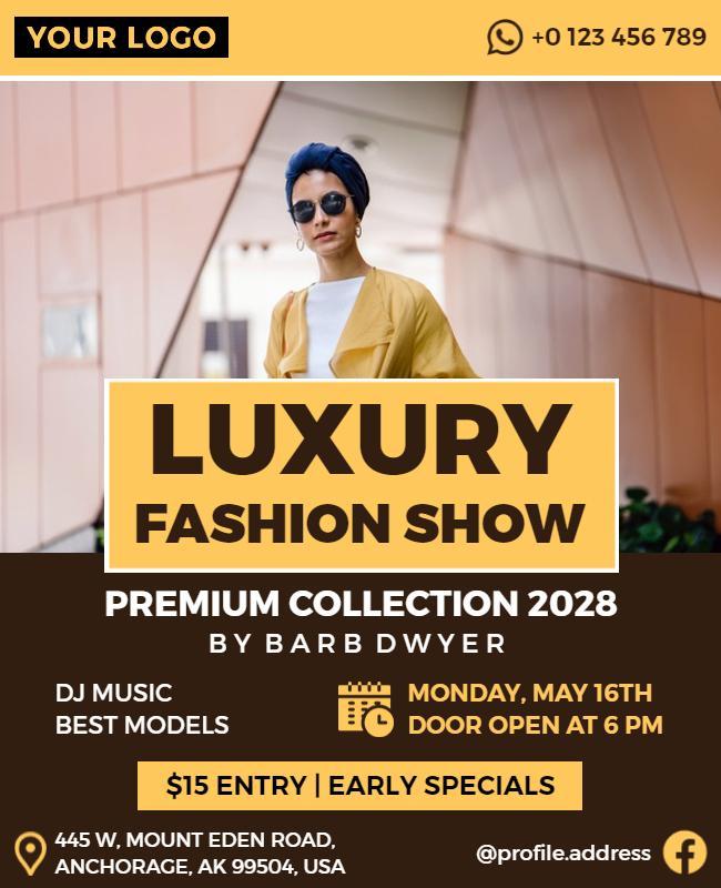 Luxury Fashion Show Event Flyer Template