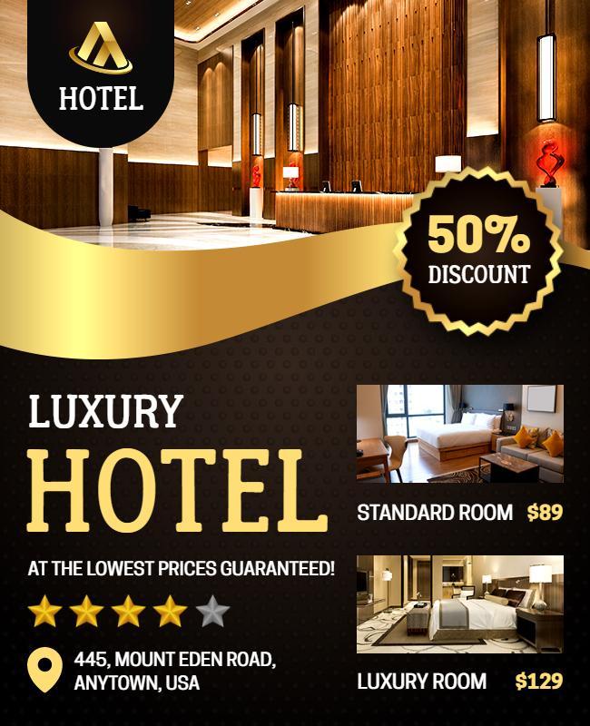 Luxury Hotel Flyer Template