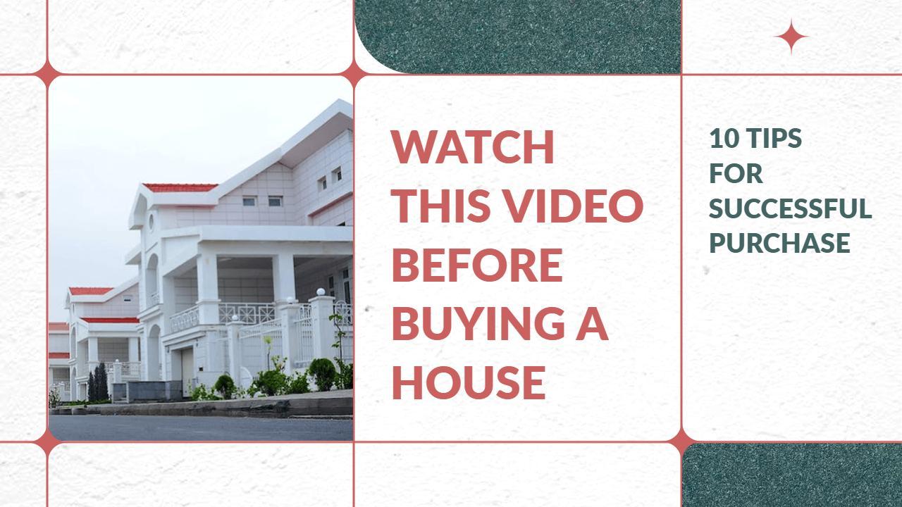 Luxury House Buying Tips Real Estate YouTube Thumbnail Template