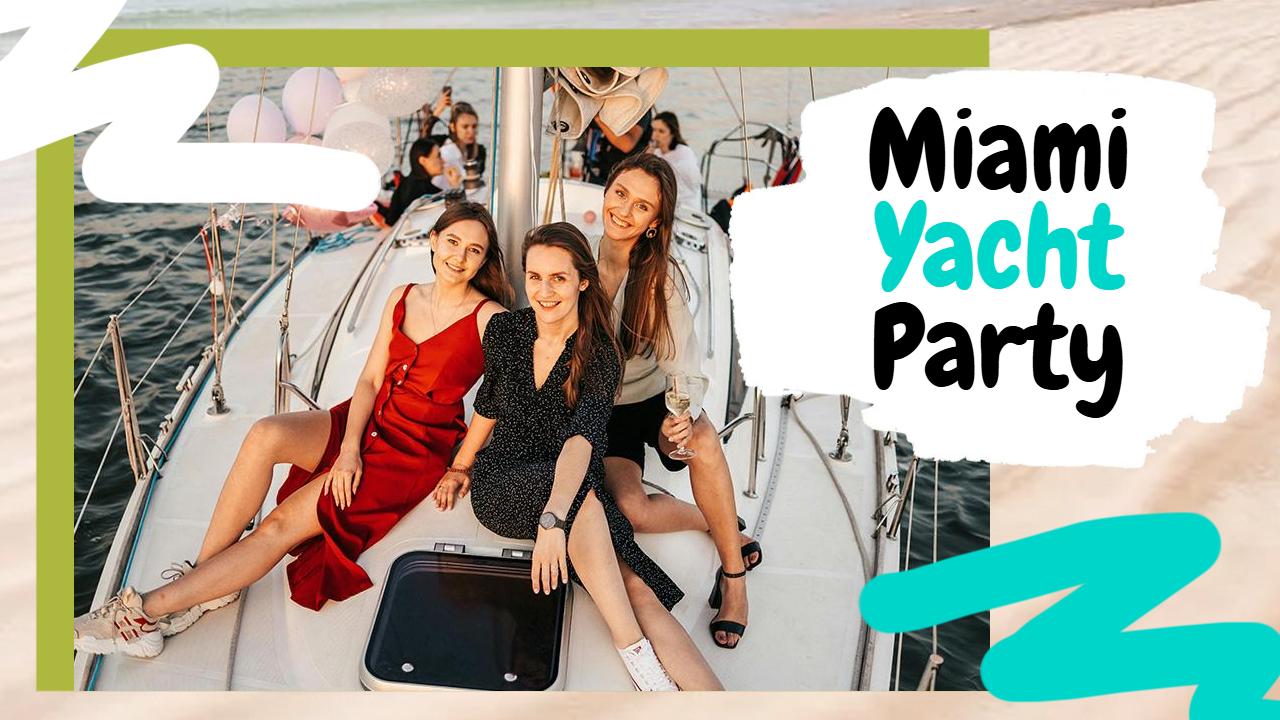 Luxury Miami Yacht Party Celebration YouTube Thumbnail Template