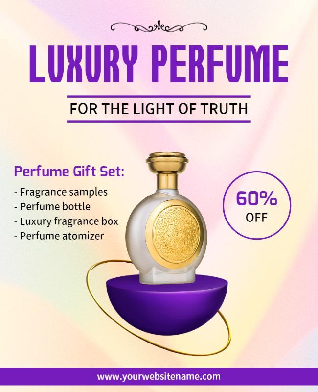 Luxury Perfume Gift Set Discount Flyer Template