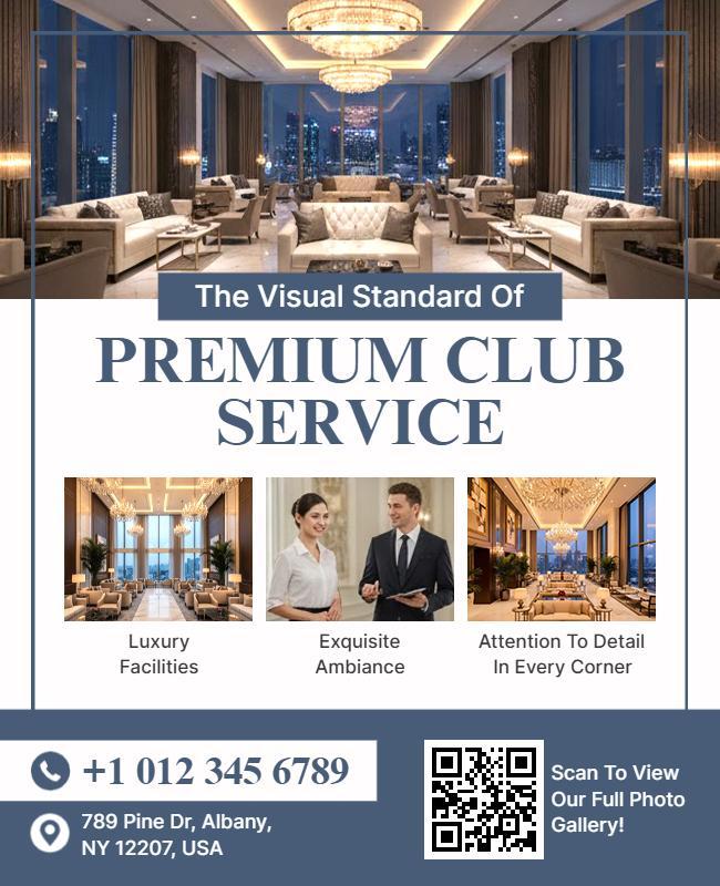 Luxury Premium Club Service Flyer Template