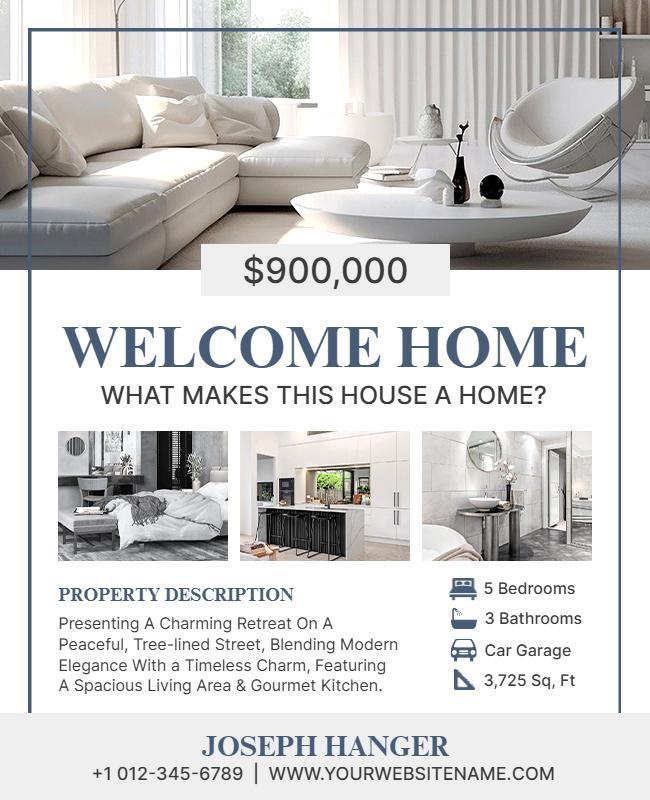 Luxury Real Estate Property Promotion Flyer Template