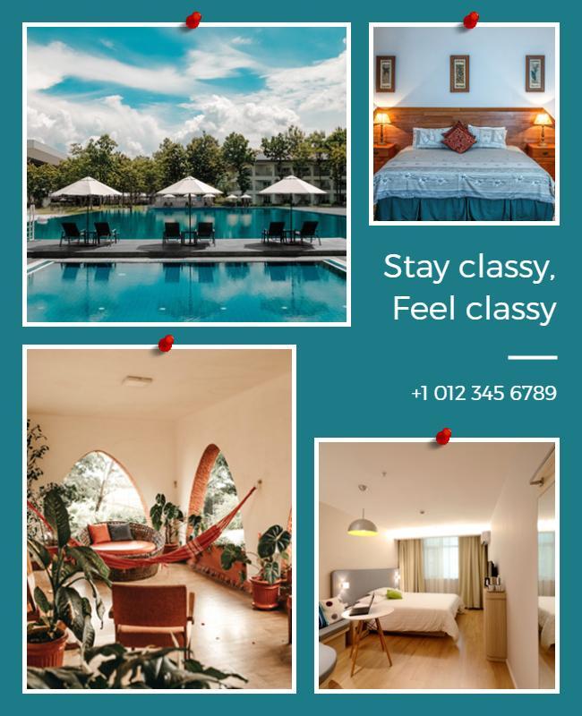 Luxury Vacation Resort Promotional Flyer Template