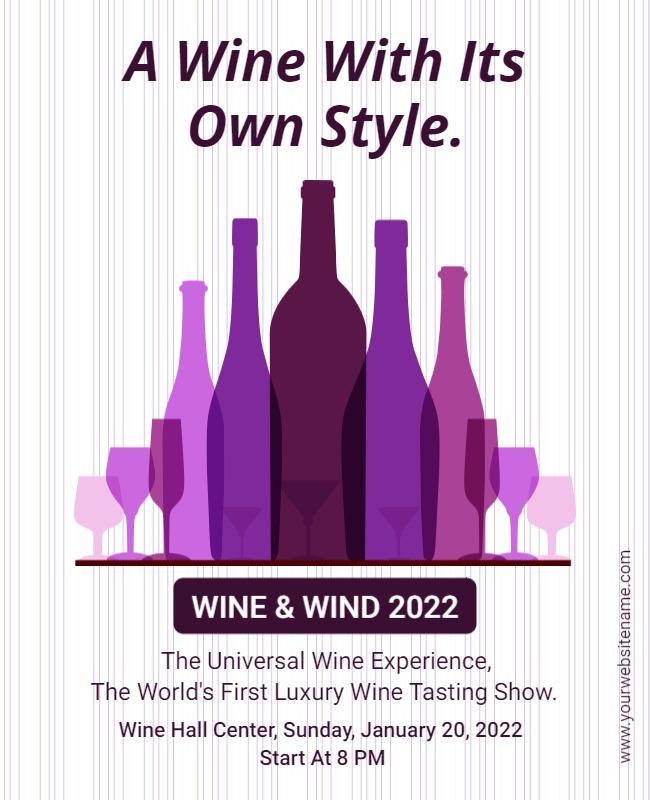 Luxury Wine Tasting Experience Flyer Template