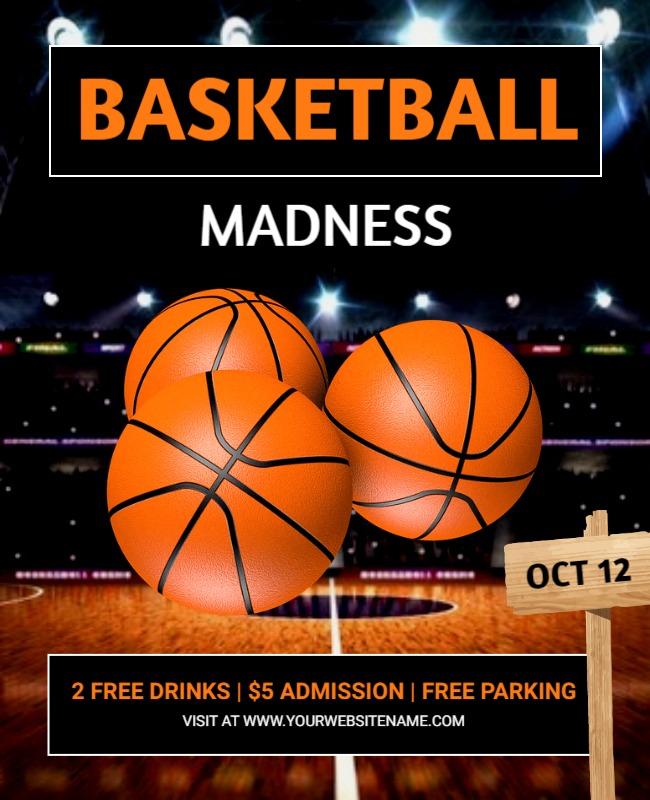 Madness Basketball Flyer Templates