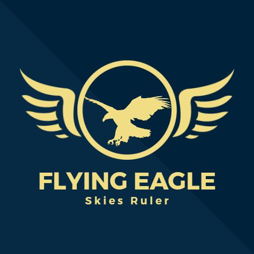 Majestic Eagle in Flight Symbolizing Power and Freedom Logo Template