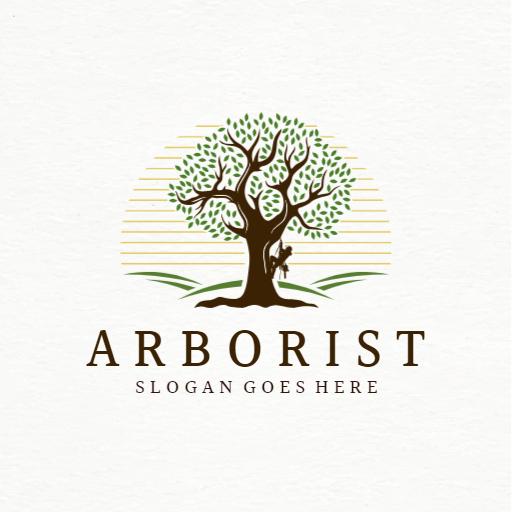 Majestic Green Tree Surrounded by Natural Elements Logo Template
