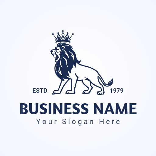 Majestic Lion Design Embodying Strength and Leadership Logo Template