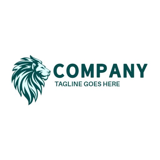 Majestic Lion Design Incorporating Nature for Your Brand Logo Template