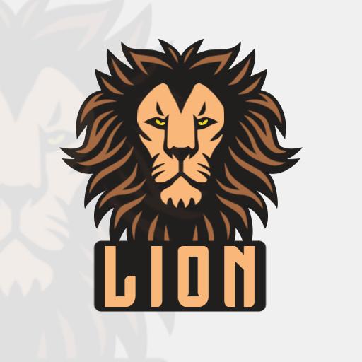 Majestic Lion Design Representing Animal Kingdom Logo Template