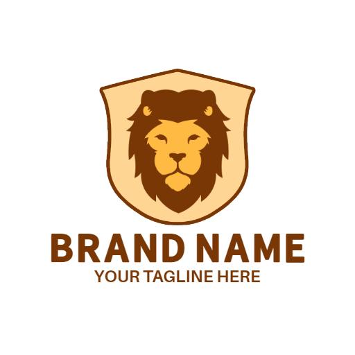 Majestic Lion Emblem Showcasing Strength and Leadership Logo Template