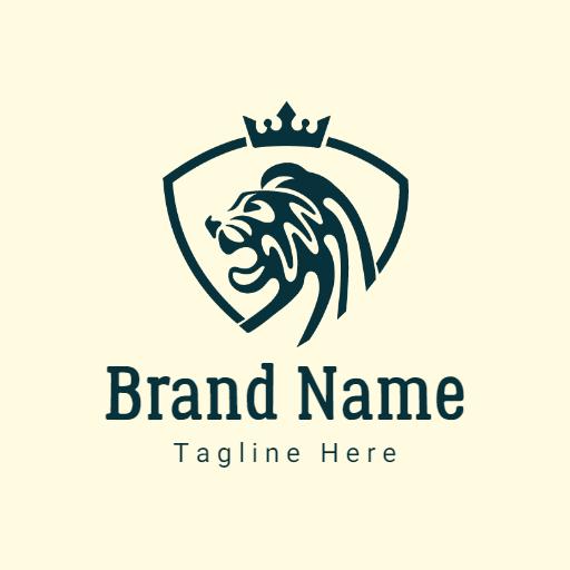 Majestic Lion Head Design Symbolizing Strength and Power Logo Template
