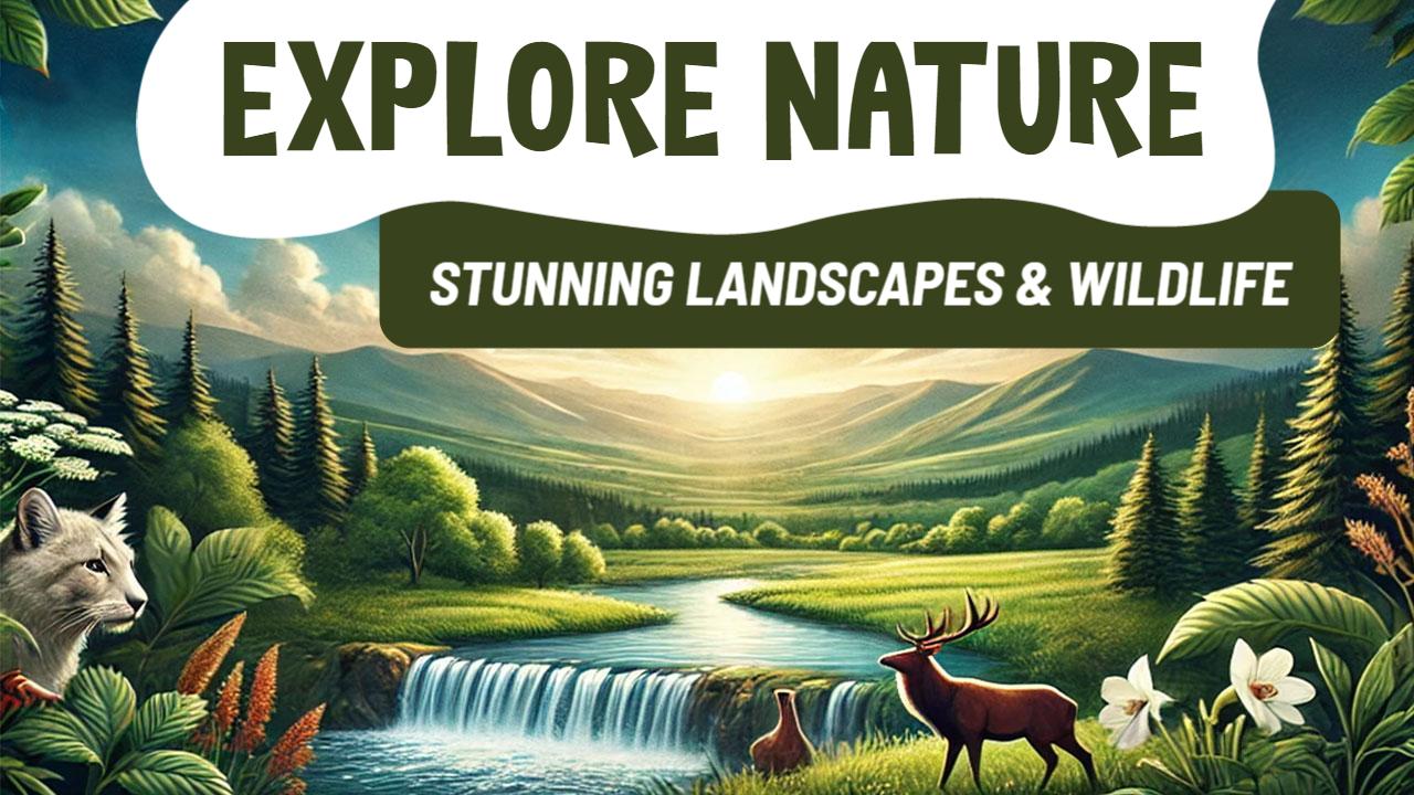 Majestic Nature Exploration Wildlife Travel YouTube Thumbnail Template