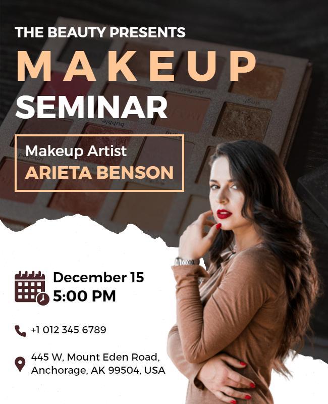 Makeup Seminar Event Flyer Template