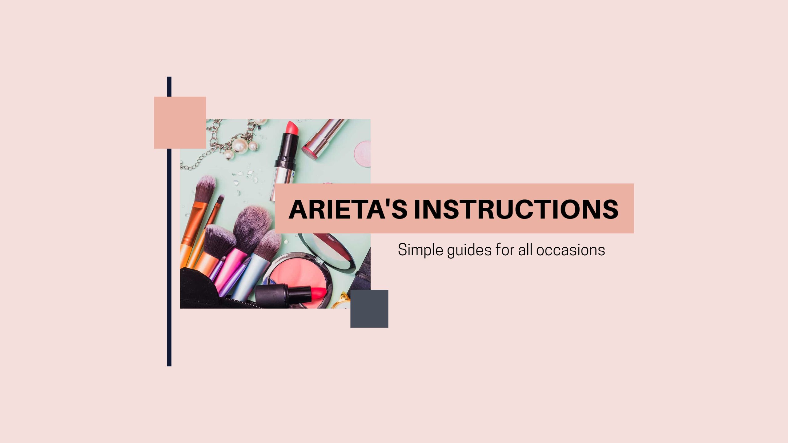 Makeup Tools and Tips for All Occasions YouTube Banner Template