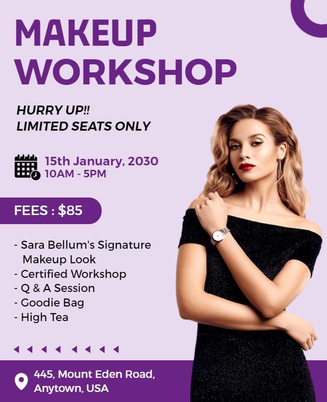 Makeup Workshop Event Flyer Template