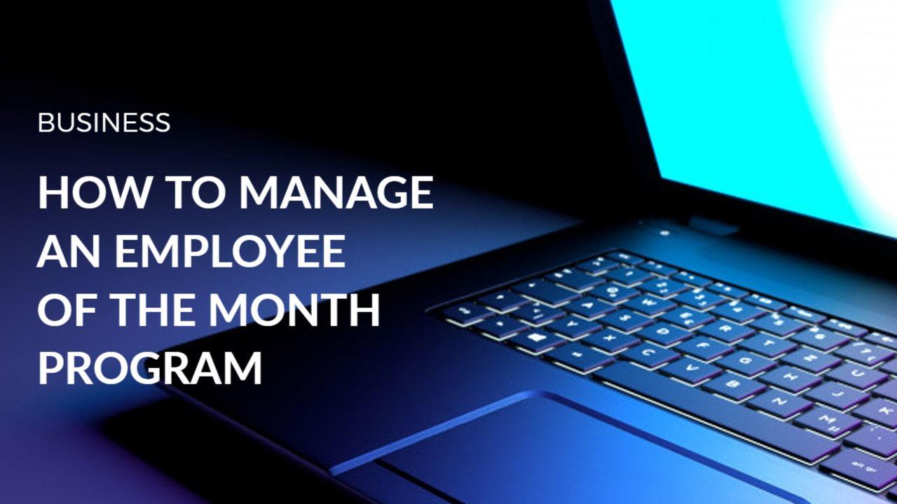 Managing Employee of the Month Program Technology YouTube Thumbnail Template