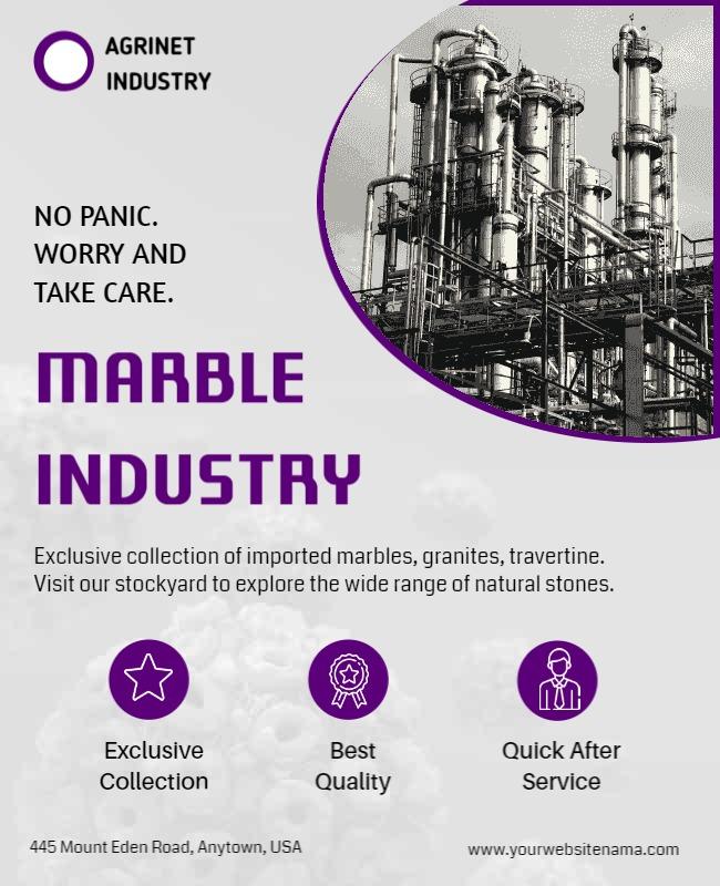 Marble Industry Product Showcase Flyer Template