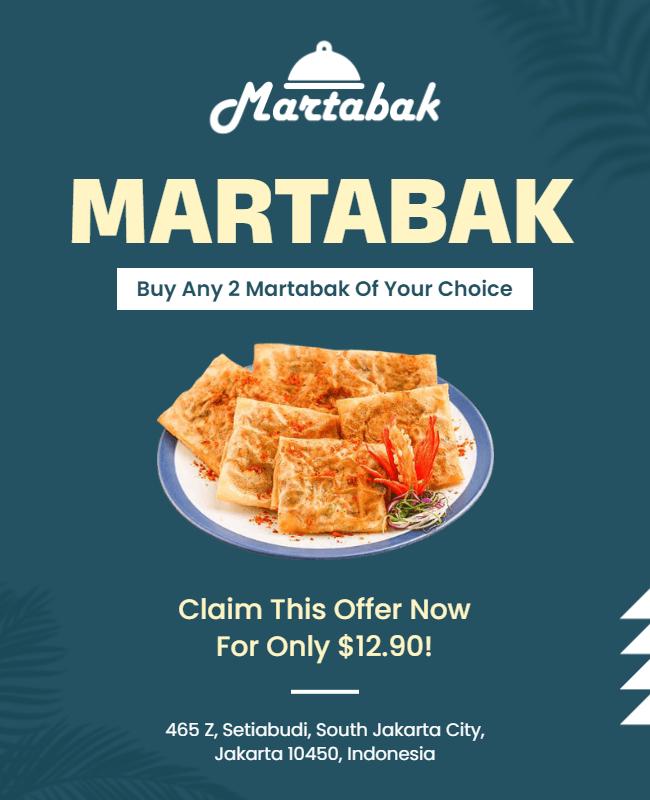 Martabak Special Offer Restaurant Flyer Template