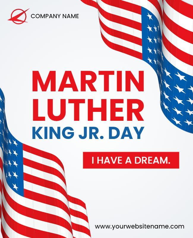 Martin Luther King Jr Day Celebration Flyer Template