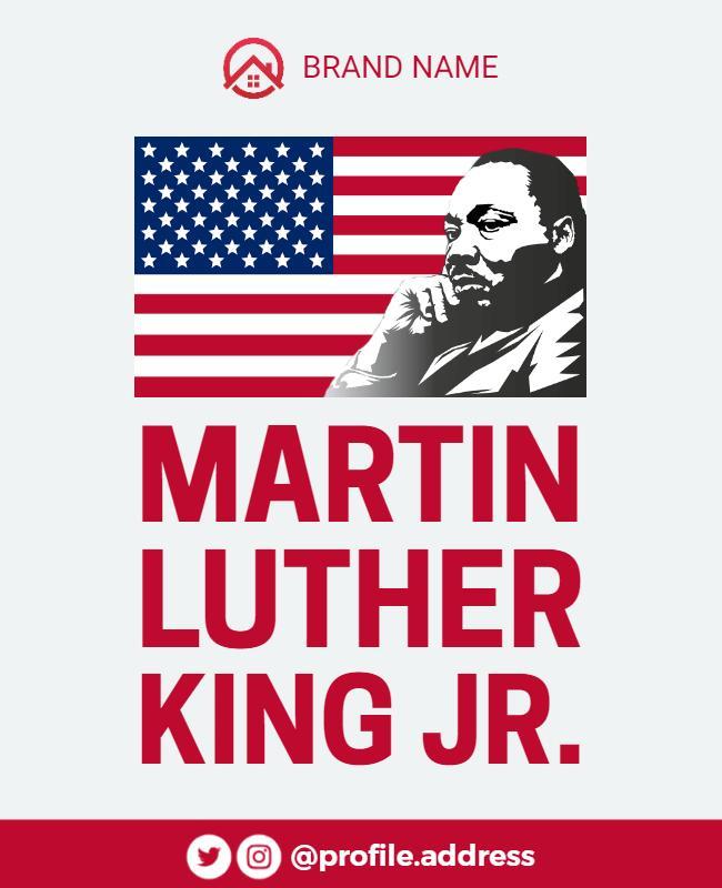 Martin Luther King Jr Tribute Flyer Template