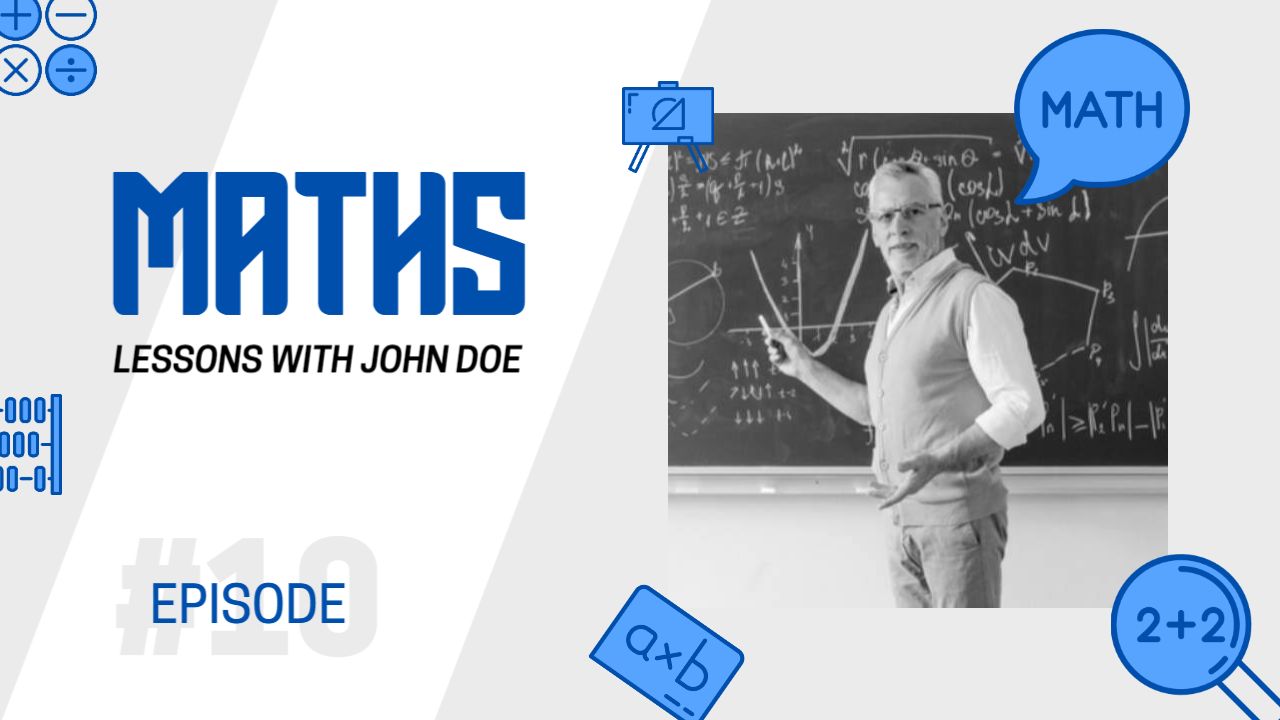 Math Lessons Episode #10 Trending YouTube Thumbnail Template