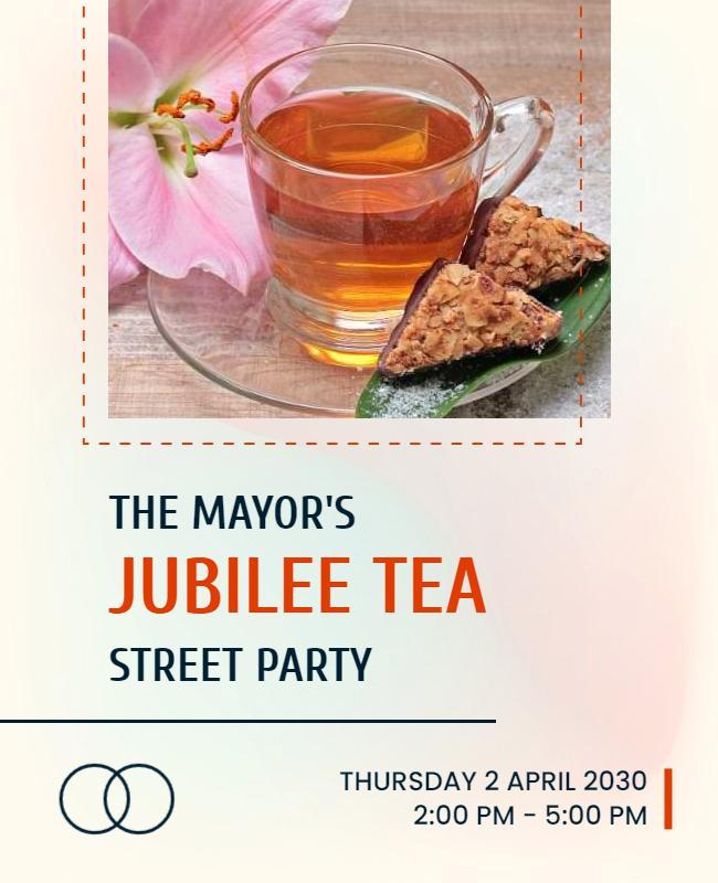 Mayors Jubilee Tea Street Party Flyer Template