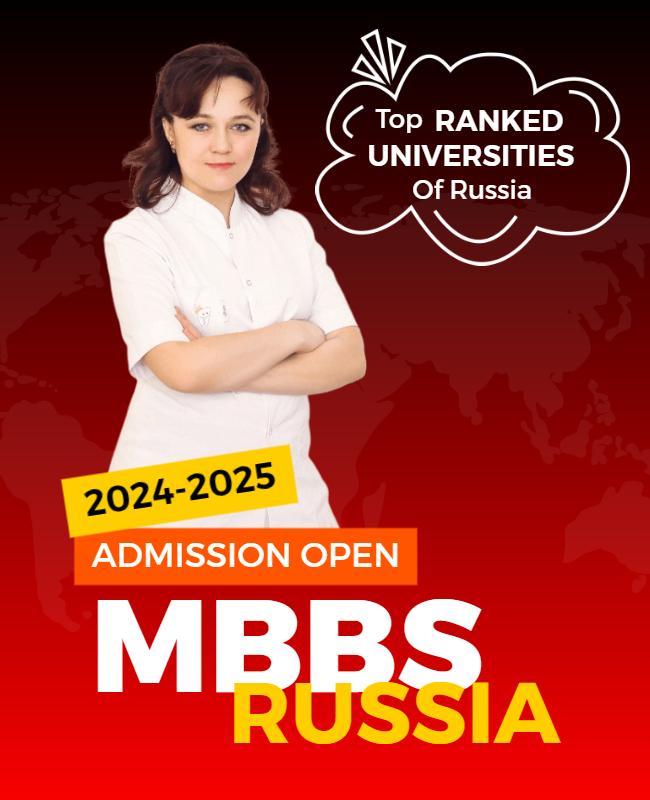 Mbbs Admission in Russia Flyer Template