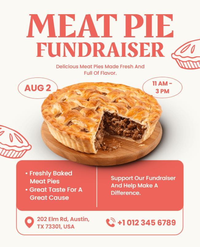Meat Pie Fundraiser Event Flyer Template