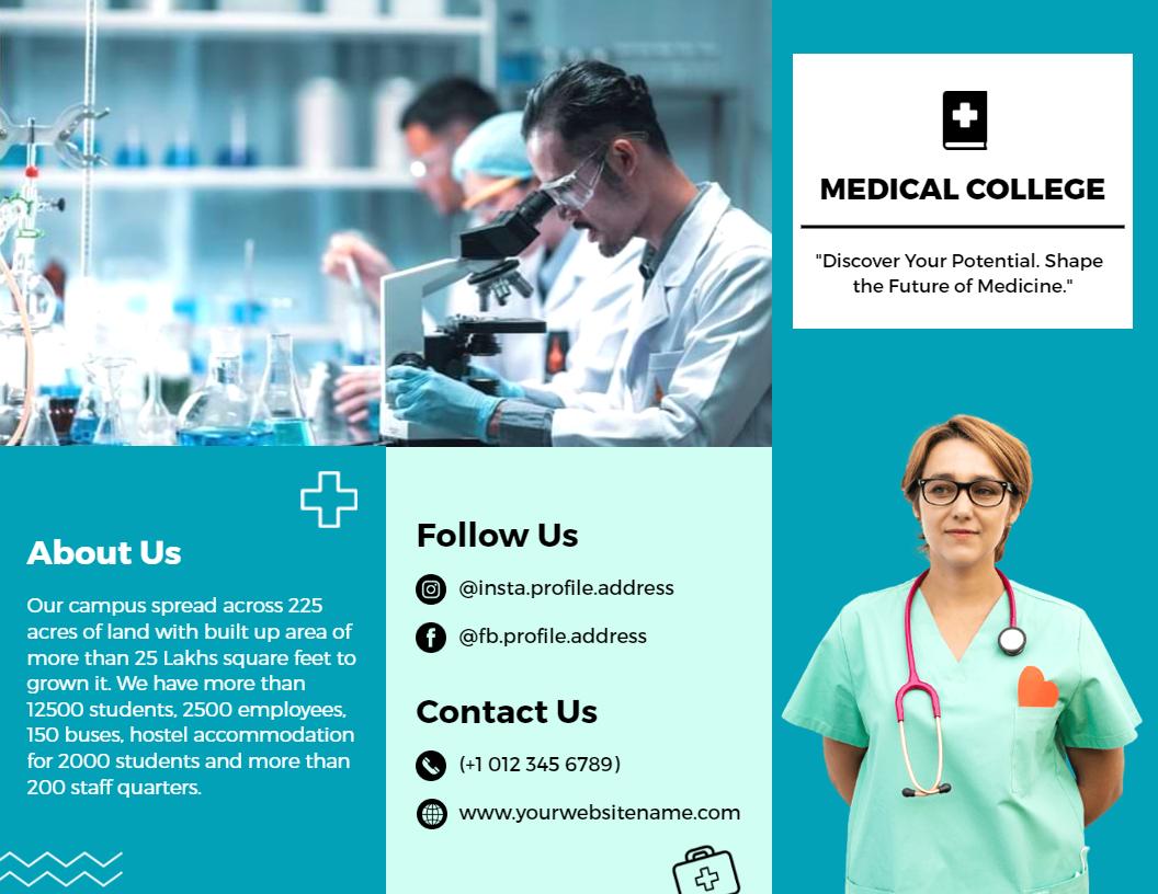 Medical College Educational Programs and Services Brochure Template