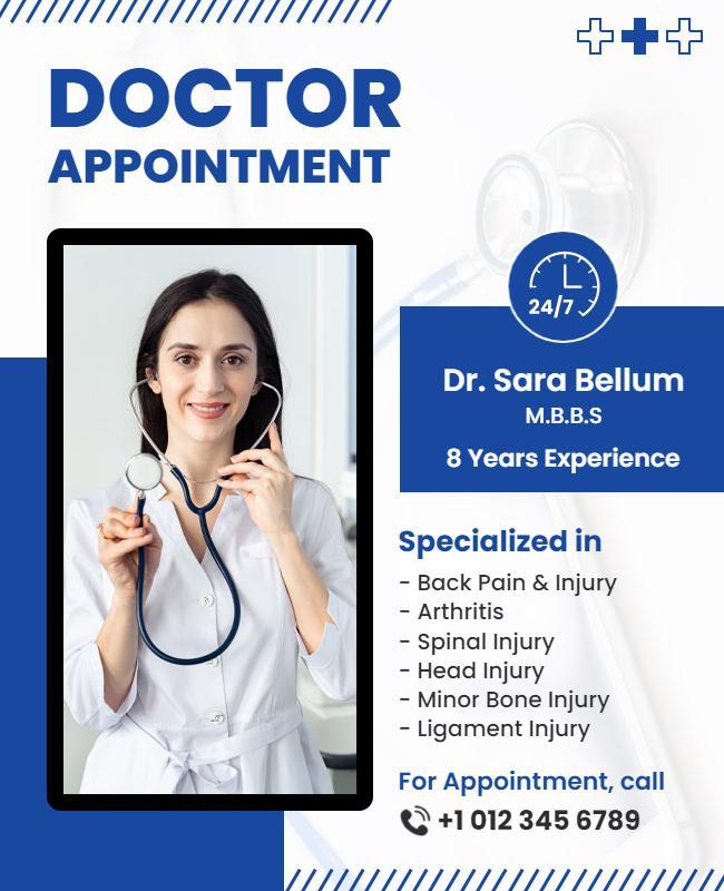 Medical Consultation Services Promotion Flyer Template